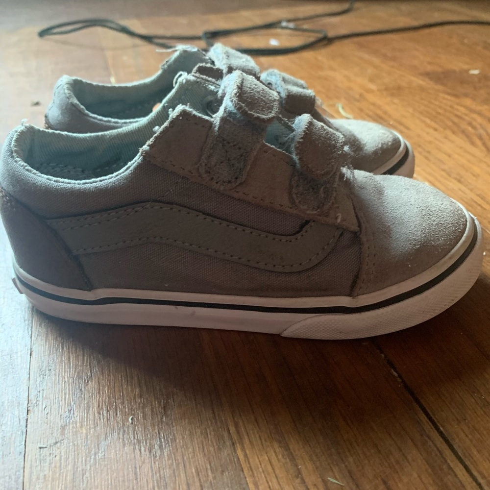 Gray and brown size 9.5 Vans